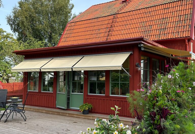 tvätta markiser